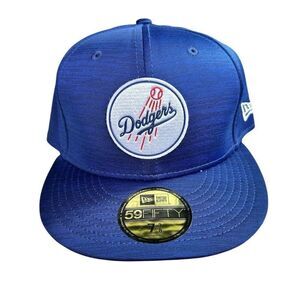 New Era 59FIFTY Los Angeles Dodgers Fitted Hat Blue Size 7 3/8